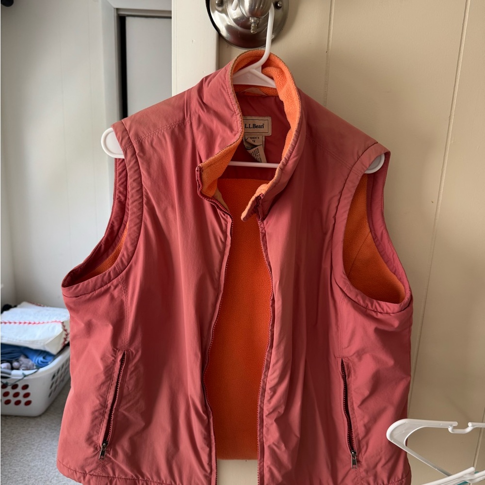 L.L. Bean Women's Coral and Tangerine Vest